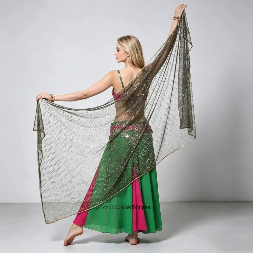 13 Colors Chiffon Belly Dance Scarf 210x95cm Light Texture Women Belly Dancing Shawl Rectangle Veil For Stage Performance