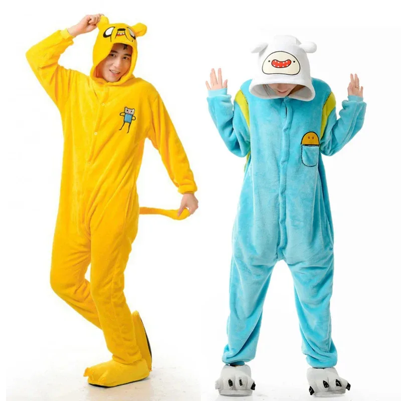 

Flannel Anime Onesies Womens Sleepwear Adults Men Long Sleeve 1-piece Pajamas Set Halloween Christmas Holiday Cosplay Costumes