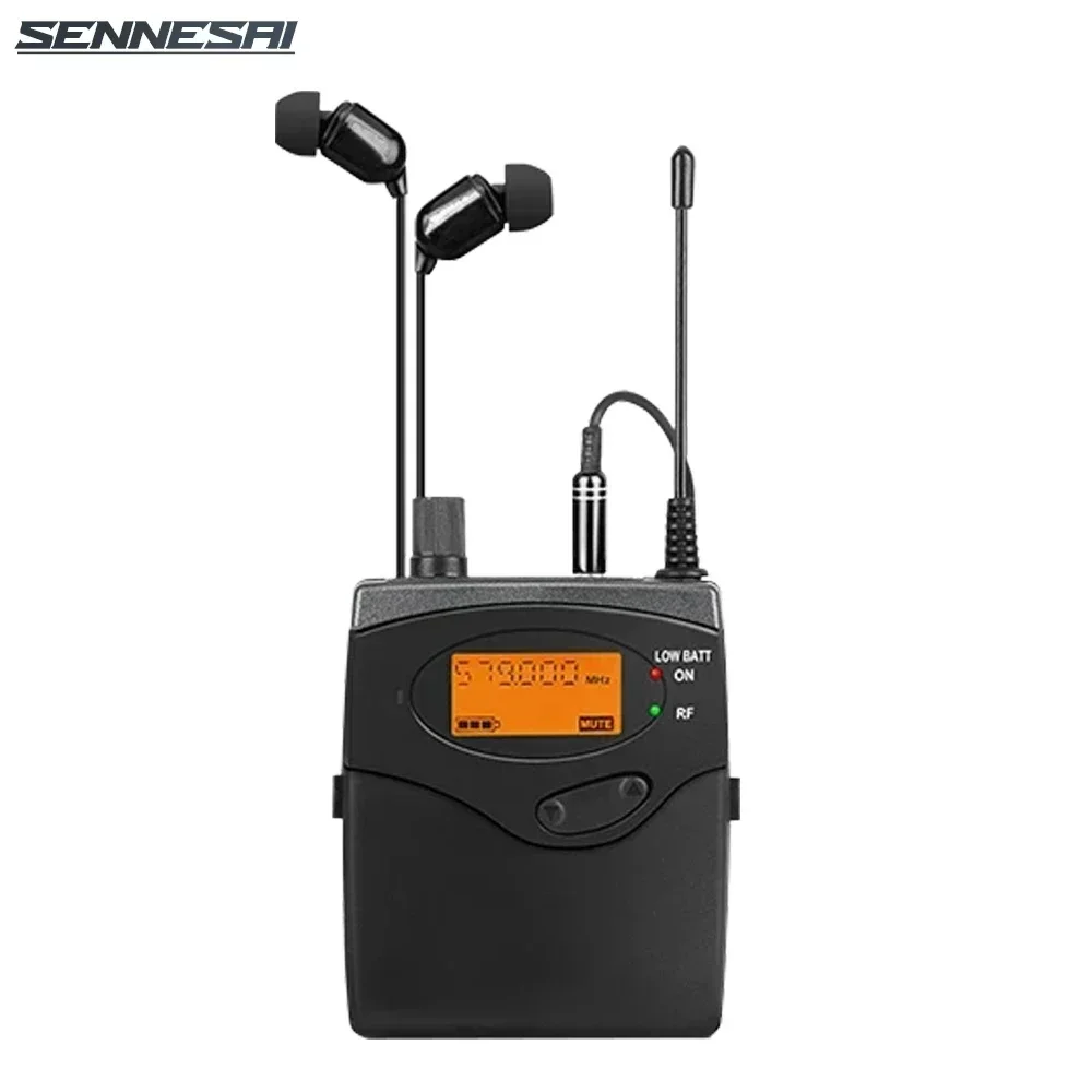 Sistema de monitor intra-auricular EM2050 UHF 2 canais 4 Bodypack que monitora disponível em várias bandas para palco! Metal inteiro