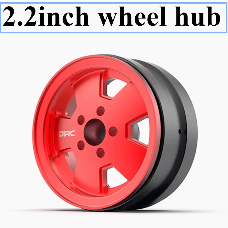 

2.2-inch metal simulation clip-on wheel hub matte for 1/10 RC Crawler Car SCX10 km2 TRX4 90046 Traxxas Trx6 Upgrade Accessories