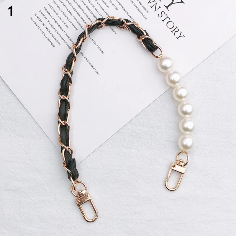 Pearl Bag Strap For Women\'s handbag Accessories Belt Brand Handles New Bead Chain Shoulder Crossbody Messenger Bag Strap Chain