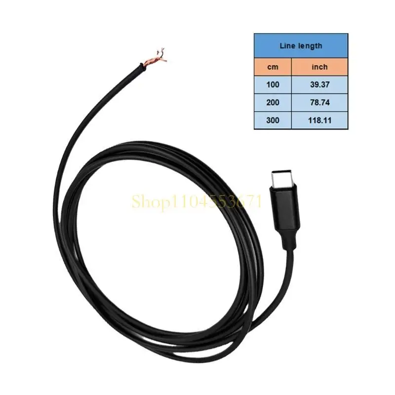 Người bán tốt nhất USB C phích cắm nam vào dây trần mở đầu trrs cáp âm thanh nổi