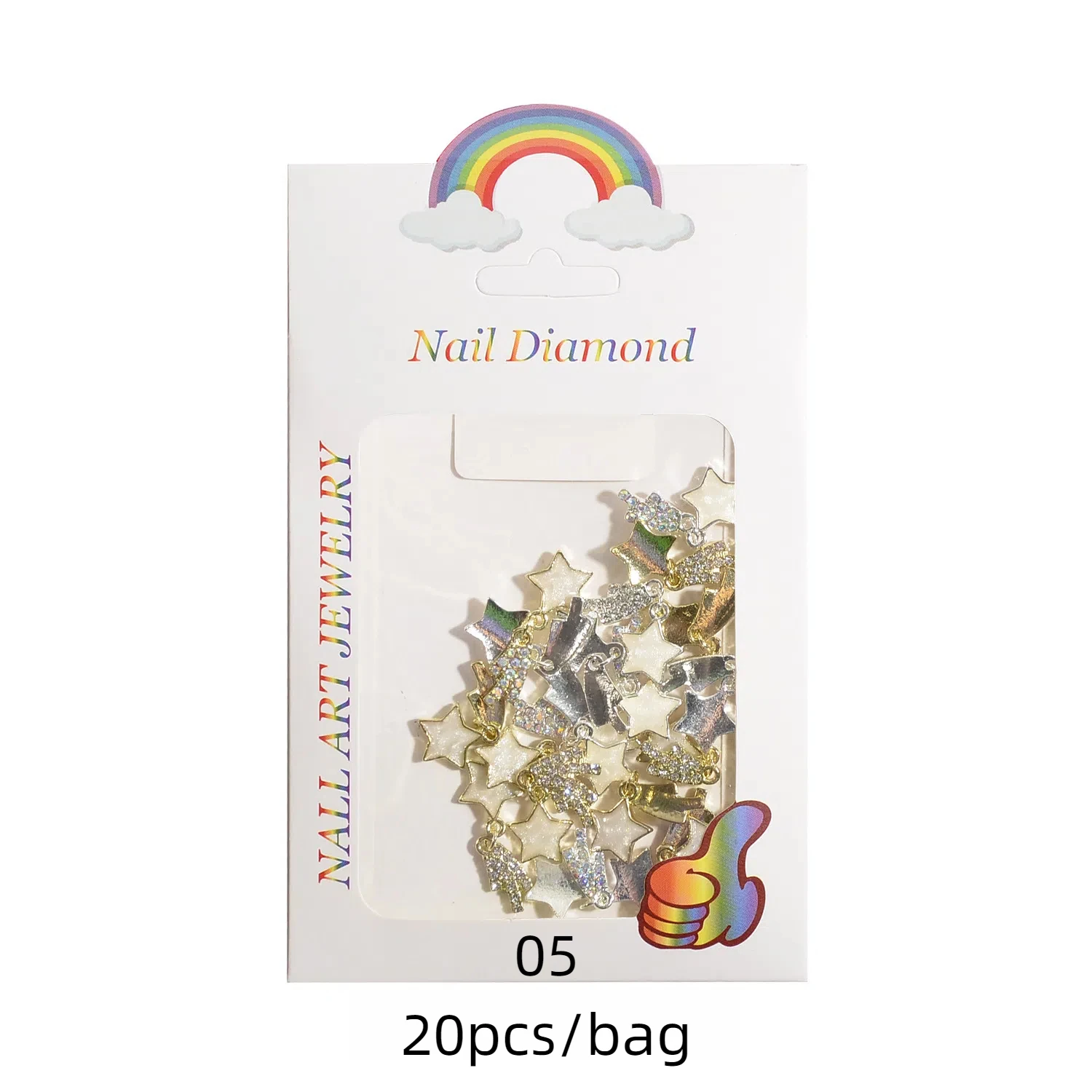 Trending 3D Star Nail Decor Legering Ster Hangers met Micro Set Diamanten Perfecte Vijfpuntige Ster Nagel Versieringen Charms