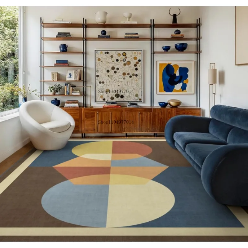 

Геометрические коврики, винтажные коврики, нескользящие офисные коврики для гостиной, спальни.