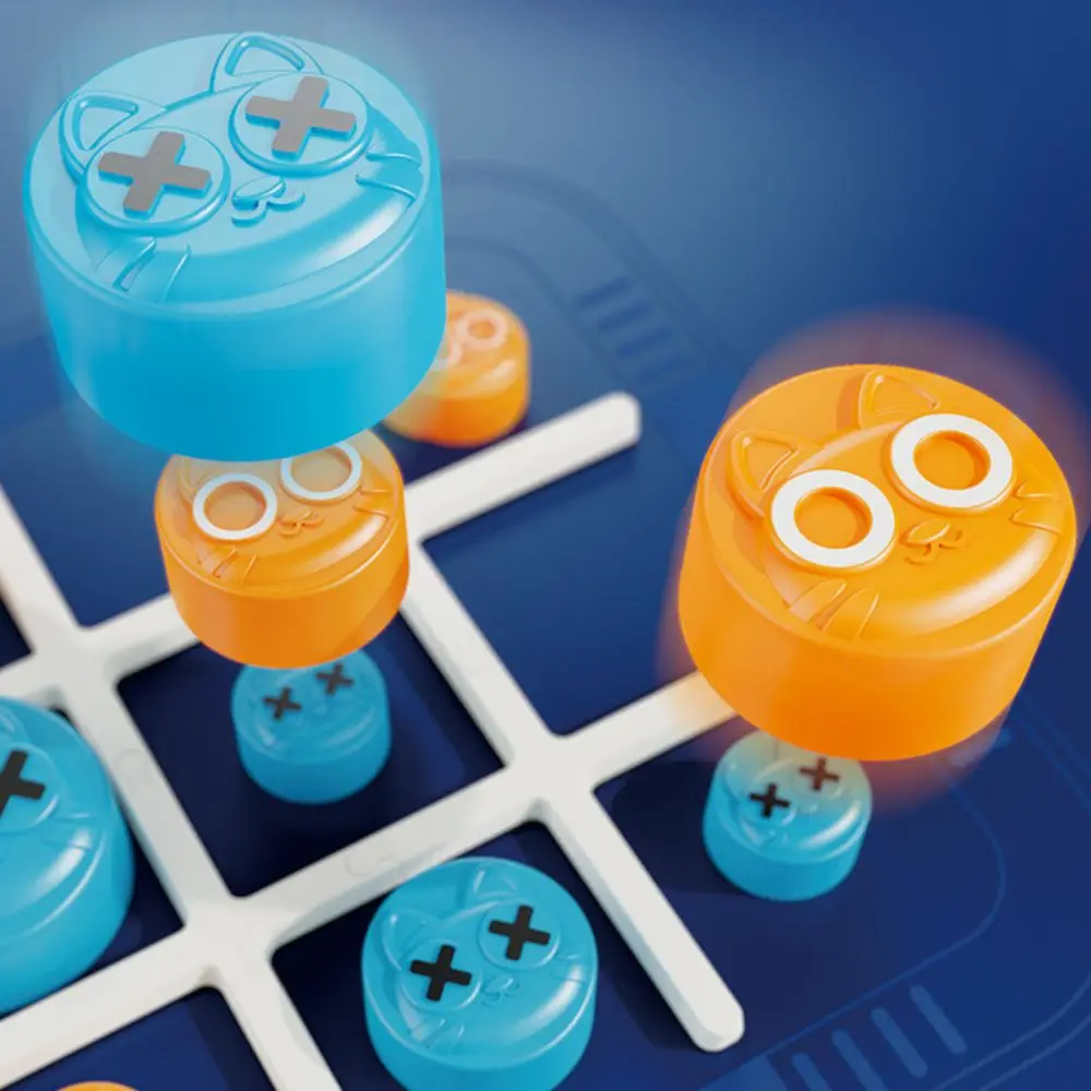 Noughts and Crosses Tac Toe Games Developing Intelligent Educational Handheld Bolt Game 2 Players Montessori Puzzle Table Game