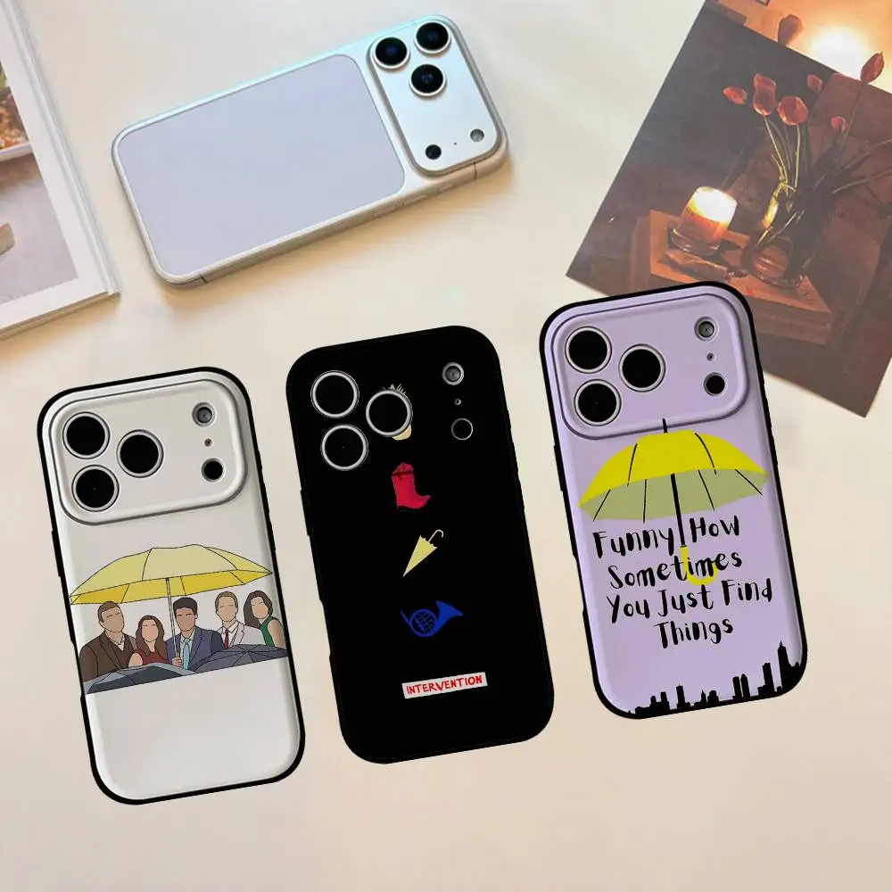 Capa de Celular How I Met Your Mother para iPhone 17 16 15 14 13 12 11 X XR XS Plus Pro Max Mini, Capa Protetora Macia Preta