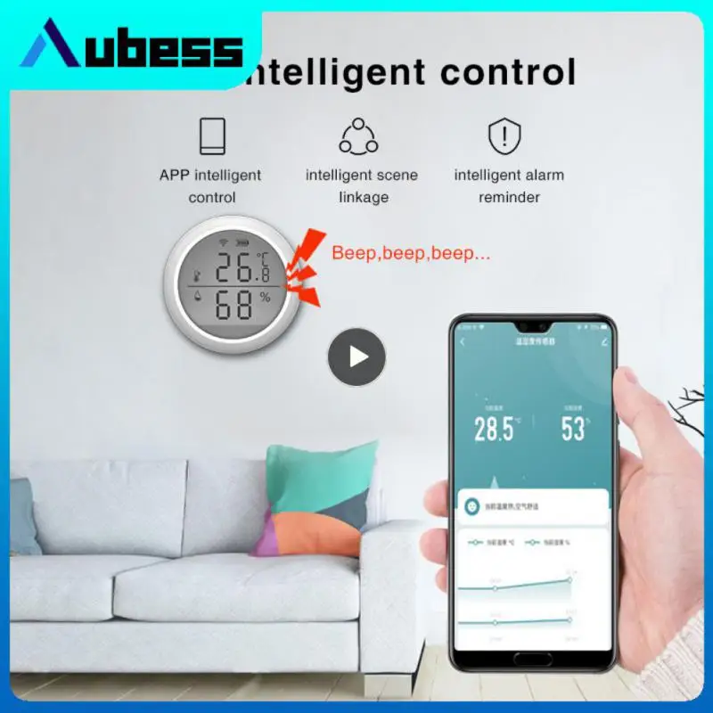 

Gateway Required Temperature And Humidity Sensor Wifi Thermometer Wireless Sensitive Hygrometer Smart Home Tuya