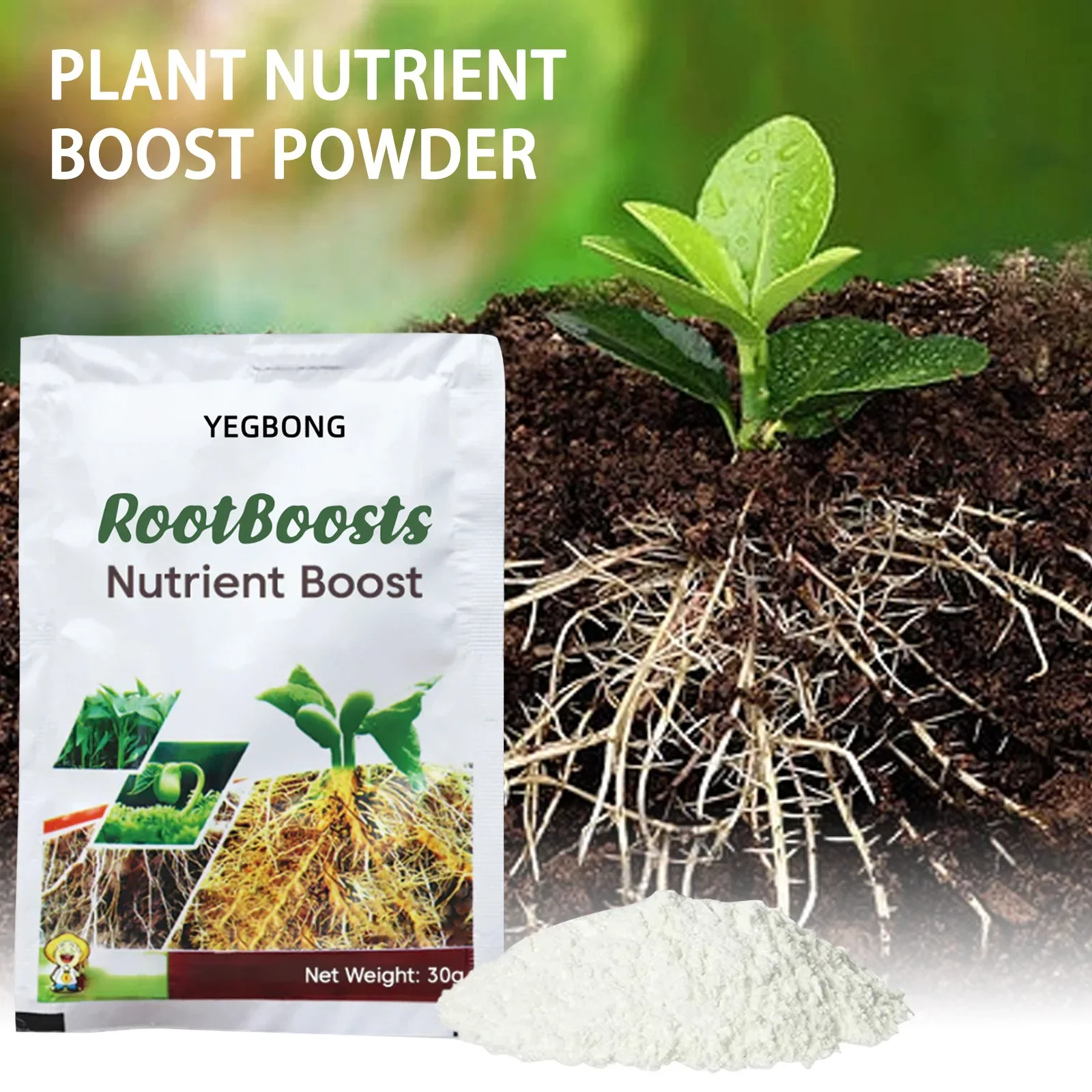 

Quick Rooting Powder Supplement Fertilizer Enhancer Blend Root Stimulator Fertilizer Rooting Hormoone For Cuttings Seed Agent