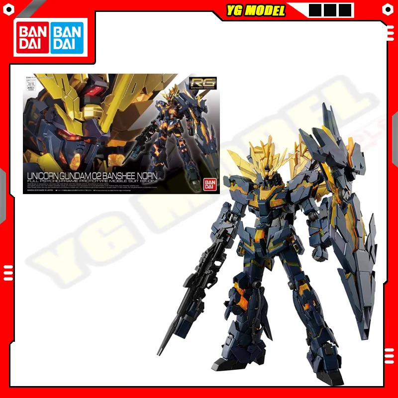 

BANDAI Gundam 1/144 RG Unicorn Gundam 02 Banshee Norn Standard Model Kit Assembly Strike Freedom Action Figures Model Original