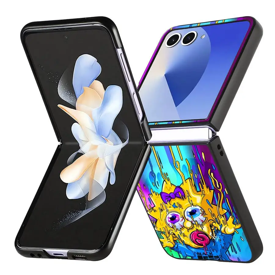 Phone Cover Case for Samsung Galaxy Z Flip 8 Z Flip4 Z Flip5 ZFlip7 FE Z Flip 7 6 5 4 Z Flip6 ZFlip8 Funny Cool Simpsons