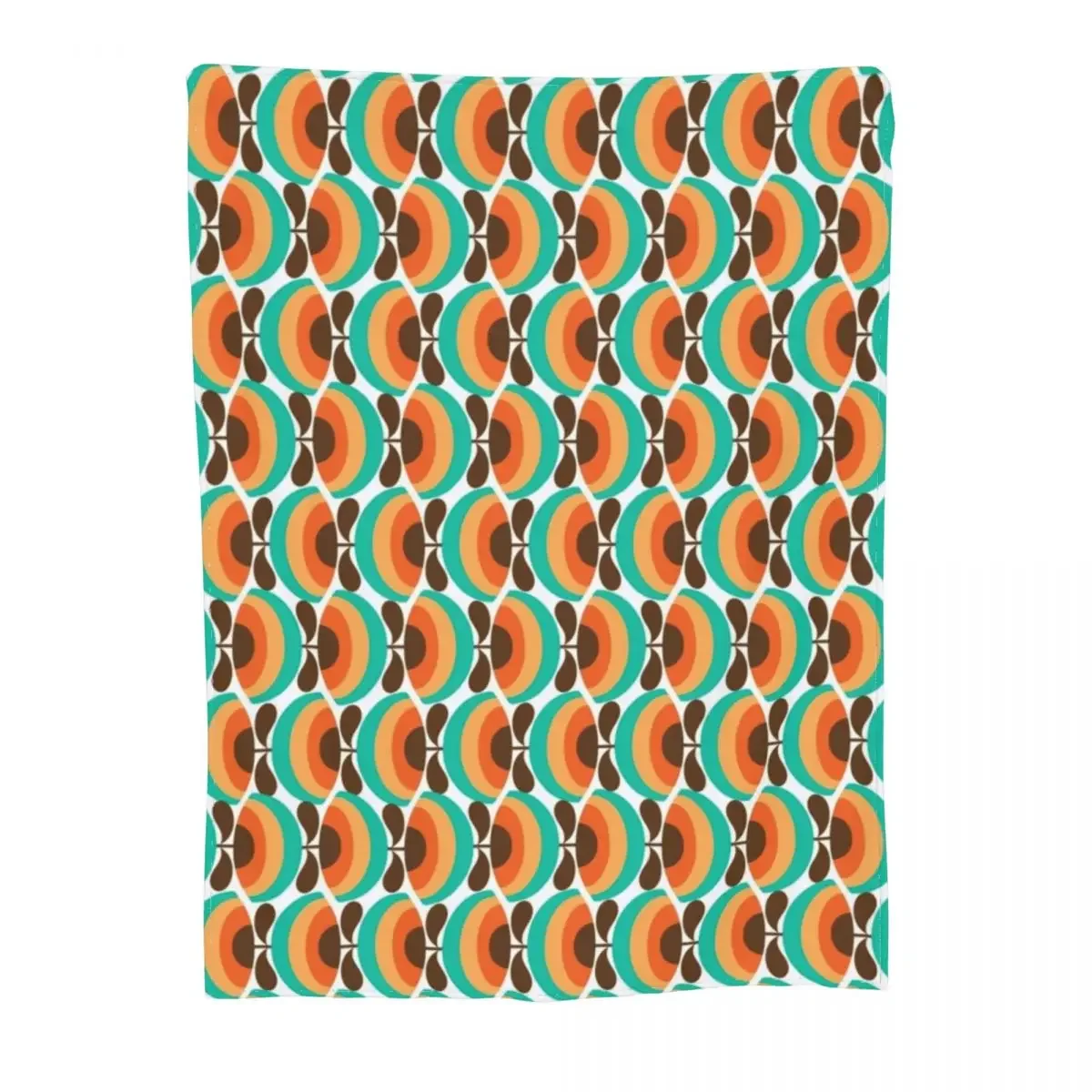 

y2k children 3d print blanket 1970's Retro Flowers Vintage Seventies Floral Pattern Throw Blanket Hairy Blankets birthday gift