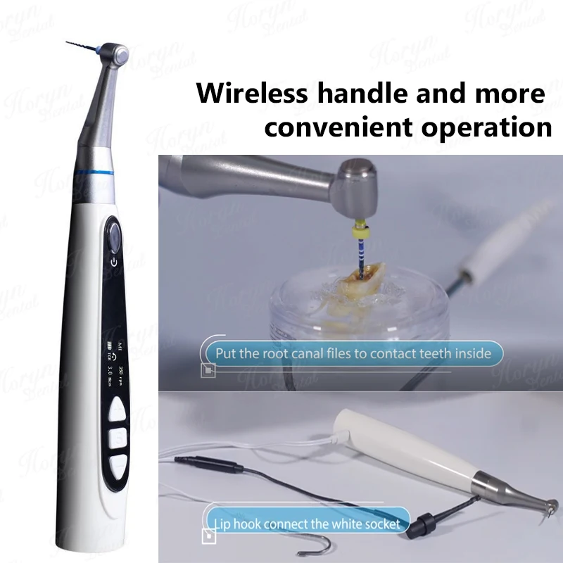 2 In1 den tal Instruments Cordless Endodontic LED Rotary Files Endo Motor 1:1 Contra Angle With Built in Apex Locator
