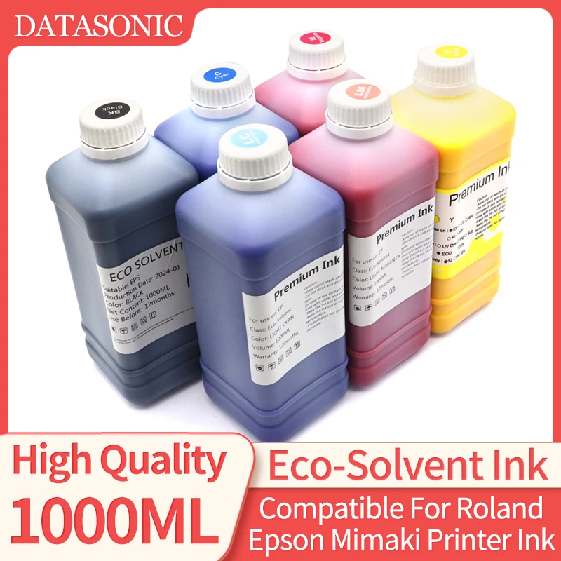 tinta eco solvente compativel com epson roland mimaki e mutoh 4720 i3200 cabra de impressao 1000ml 01