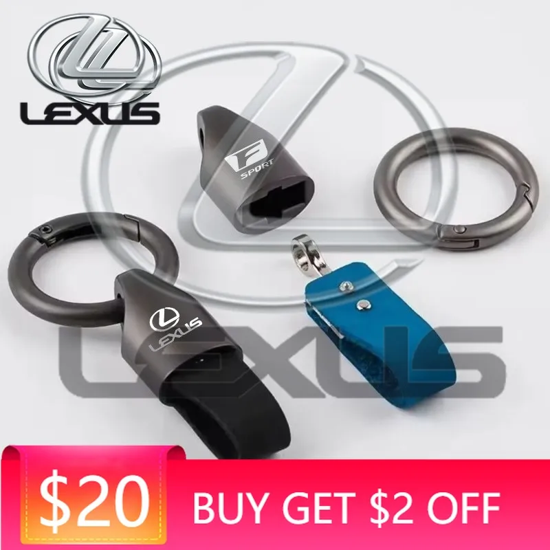 

Emblems Luxury Men Women Suede/Metal Key Chain Fashion Keychain Key Ring Holder For Lexus F SPORT IS250 IS200 CT200h GS300 LS430