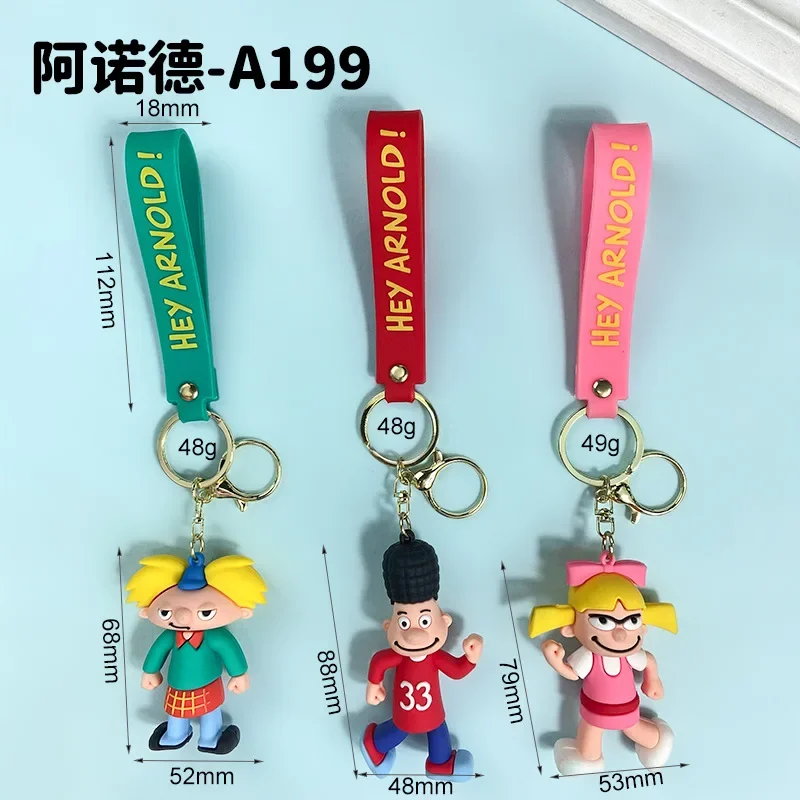 Cute Cartoon Action Keychain Figurines Car KeyRing wholesale cute exquisite doll bag charm anime surrounding car key chain