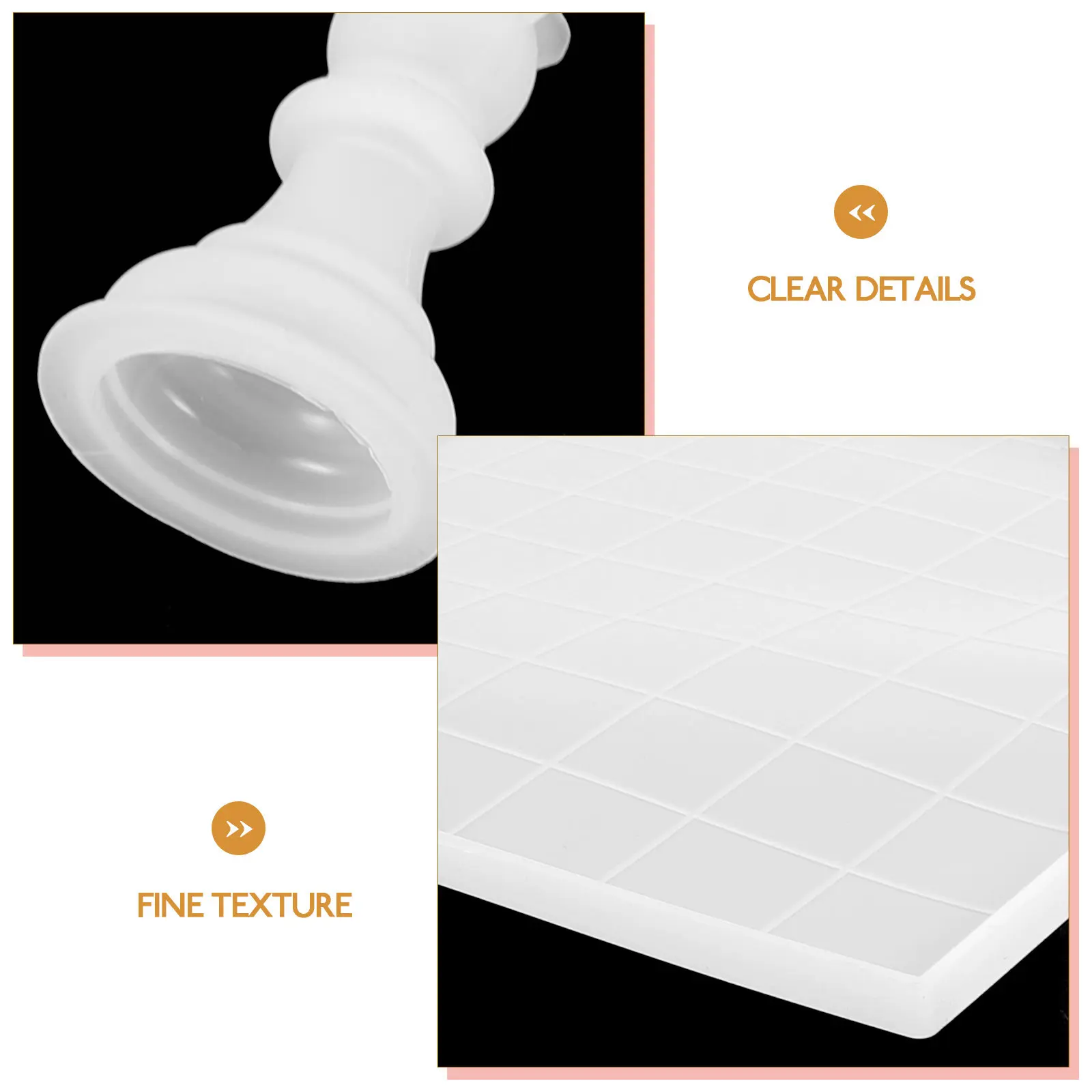 

1 Set Diy Silicone Mold Flexible Reusable Piece Making Kit For Resin Crafting Jewelry Handicraft Projects Diy Chess Silicone