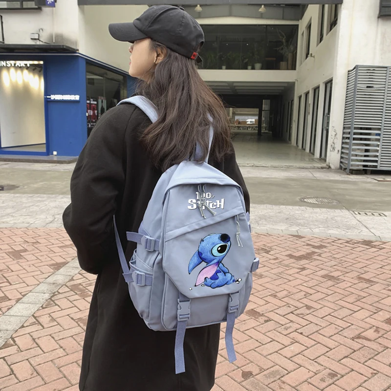 Disney Lilo Stitch Backpack for Boy Girl School Student Teenager Book Bags Women Rucksack Kawaii Travel Backpack Mochila Escolar