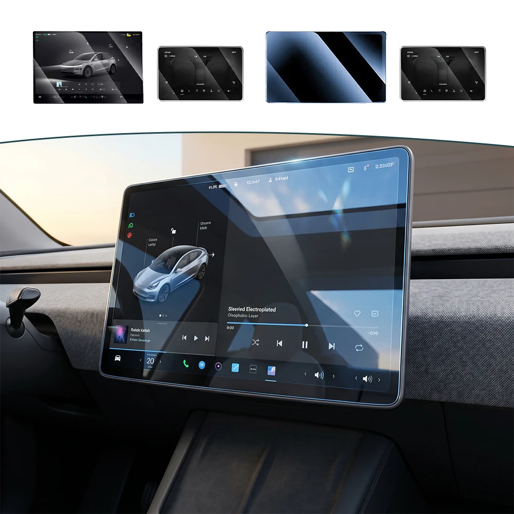 For Tesla Model 3 Highland Model Y Juniper Model Y/3/YL Car Center Control Screen Navigation Tempered Glass Film Protector Cover