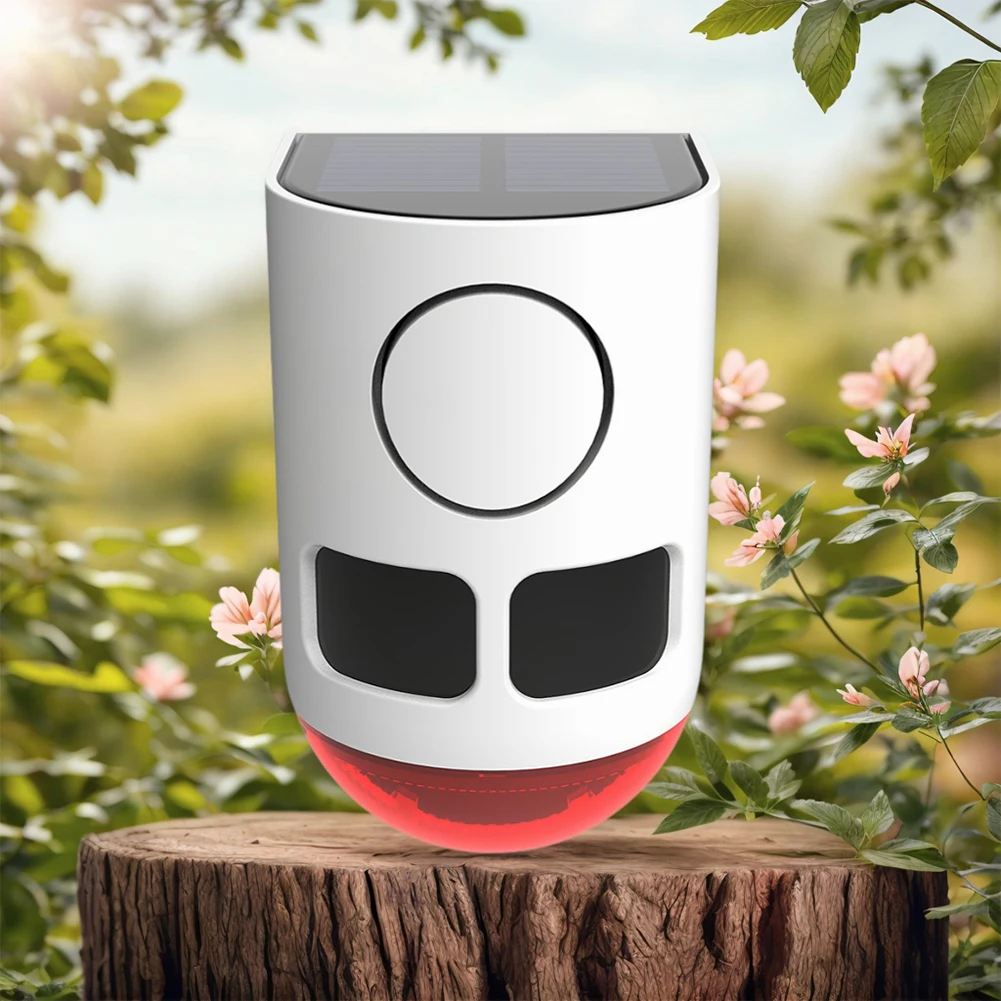 Солнечная инфракрасная сигнализация с датчиком движения, домашняя охранная сигнализация, отпугиватель животных, звуковой шумогенератор для снятия енота, оленя, скук, медведя, койот