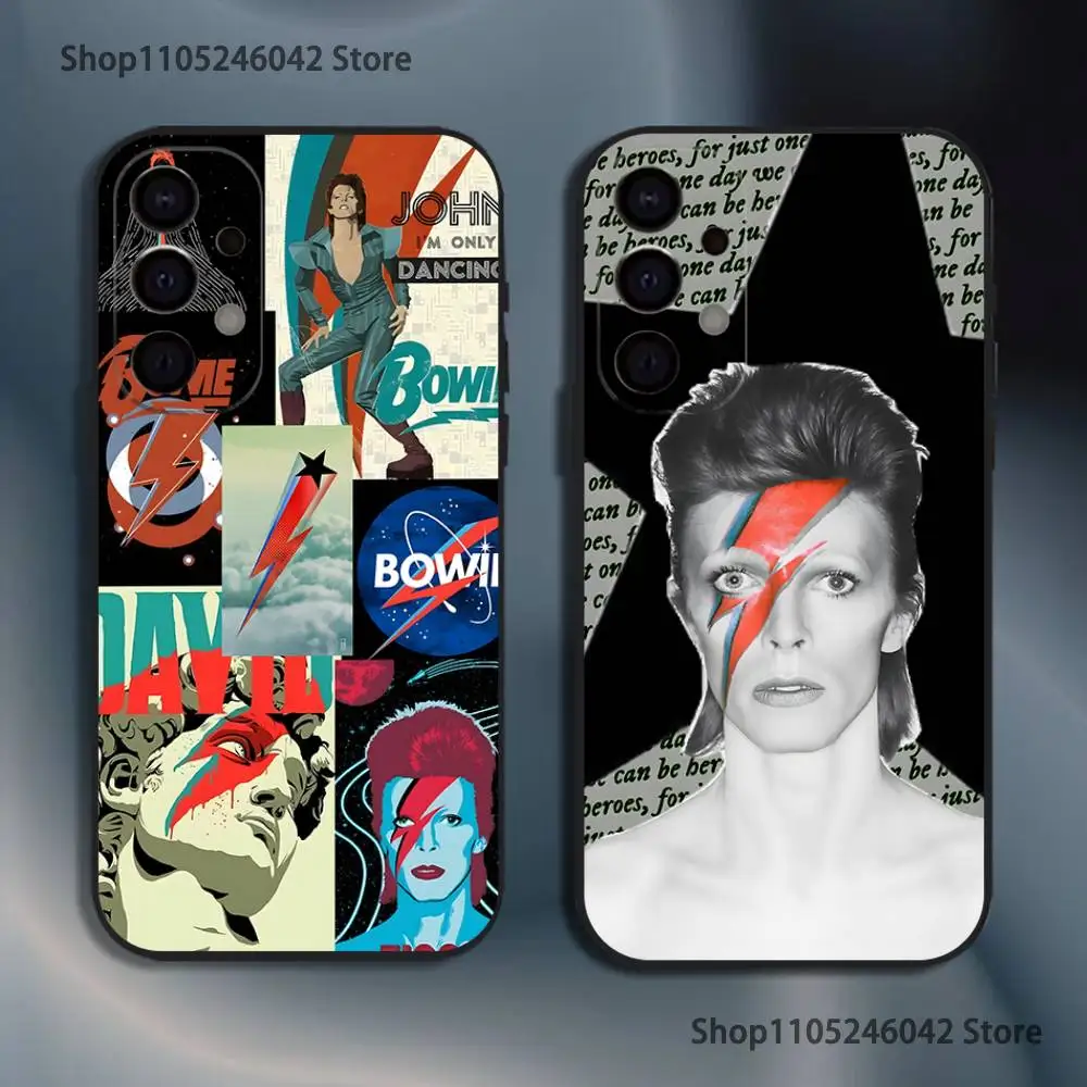 

D-David Cool B-bowie Black Cover Phone Case For Samsung S25,S24,S21,S22,S23,S30,Ultra,S20,Plus,Fe,Lite,5G