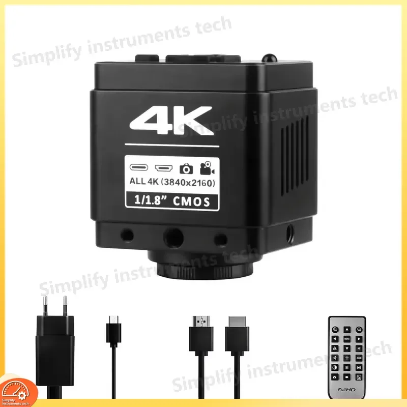 4K Industrial Microscope Camera 8.29MP High Definition Cryo Microscopy Camera with 1/1.8 Inch CMOS Sensor for Contrast