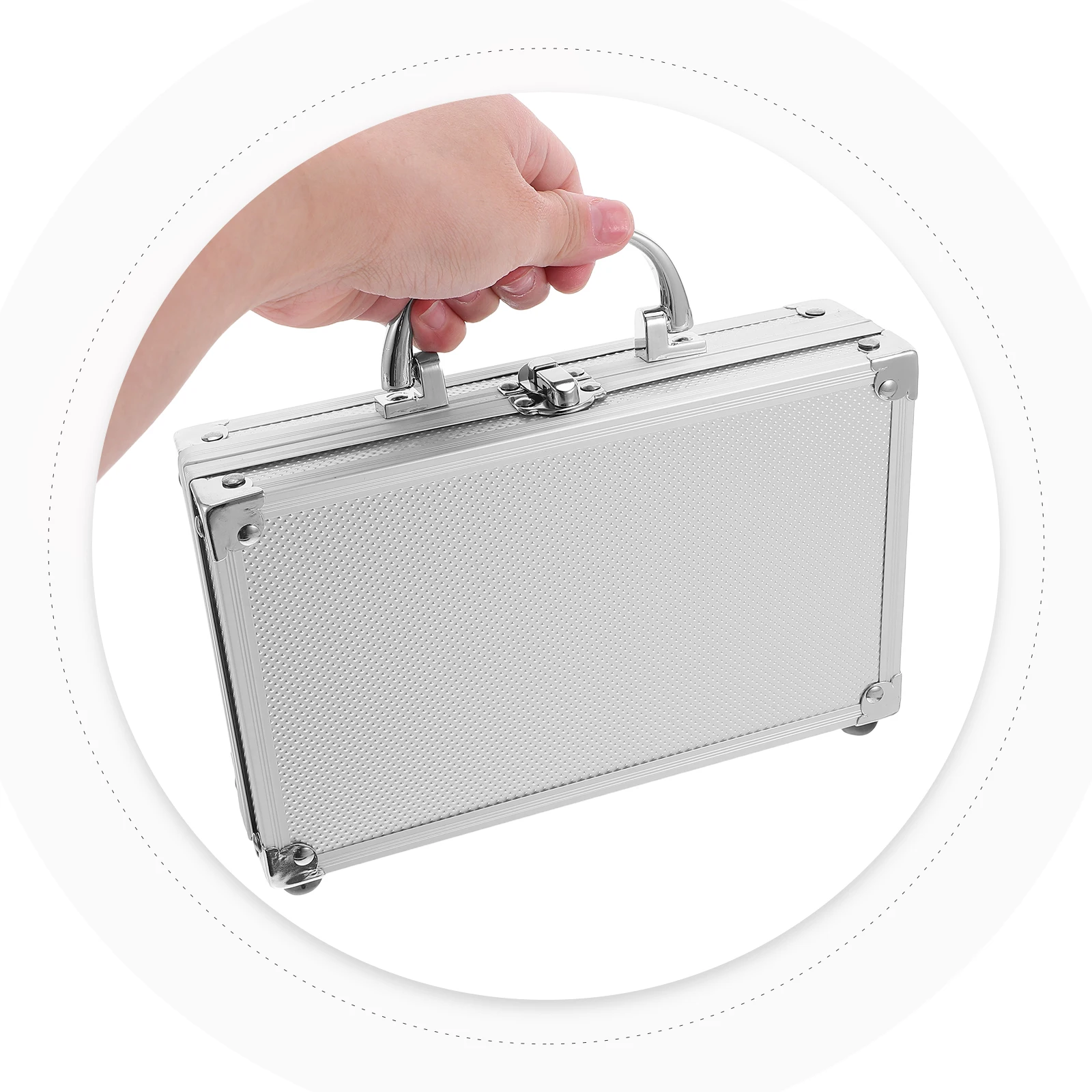 

Portable Coin Storage Box Transparent Metal Holder For Collectors Secure Compact Case For Coins Medals Badges Currency