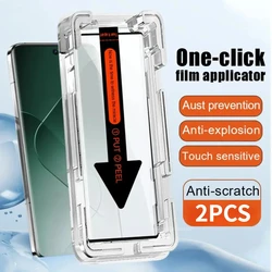 2Pcs Full Cover Tempered Glass for Xiaomi 14 Ultra 15 13 Pro Protective Film 12X 11 10S Civi 1S 2 3 4 Pro Phone Screen Protector