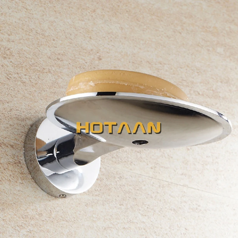 HOTAAN Zinc Alloy Chrome Soap Dishes Soap Holder Brand Bathroom Accessories YT-10990