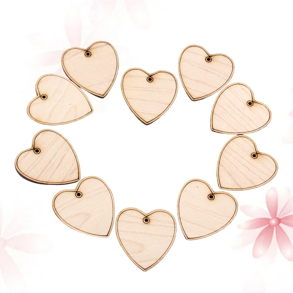 

10pcs Maple Wood Heart Shape Guitar Pick Bass Guitar Plectrum Ukulele Guitar Picks Accessories (Beige)