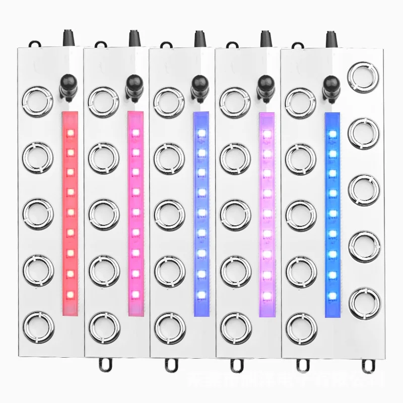 DC48V 10 Head Humidifier with Colorful Lamp Ultrasonic Atomizer Landscape Pond Fog Maker Industrial Humidifier with Power Supply