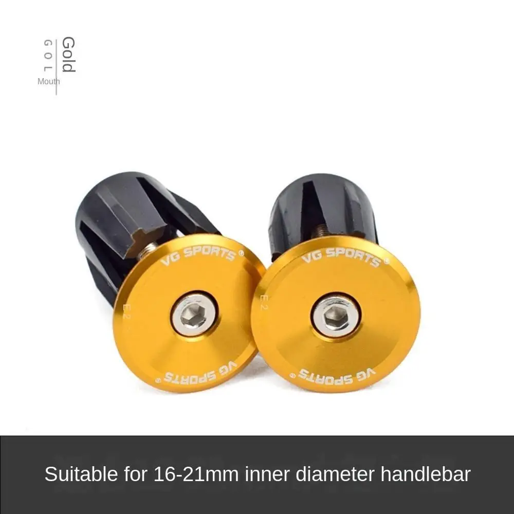

1 Pair of Expansion Bicycle Handlebar Plugs MTB Aluminum Alloy Bike Handlebar End Plugs Multi-color Lightweight