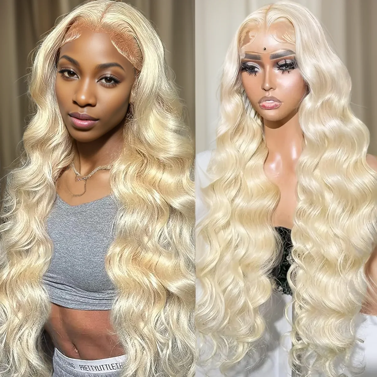 

Transparent 613 Blonde Body Wave 13x6 Lace Frontal Wigs Brazilian Colored 13x4 Front Wig Full Remy Human Hair For Women Choince