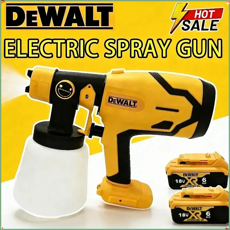 

Беспроводной электрический распылитель краски Dewalt 800 мл, портативный, высокомощный, для покраски мебели, аэрограф, работает от аккумулятора Dewalt