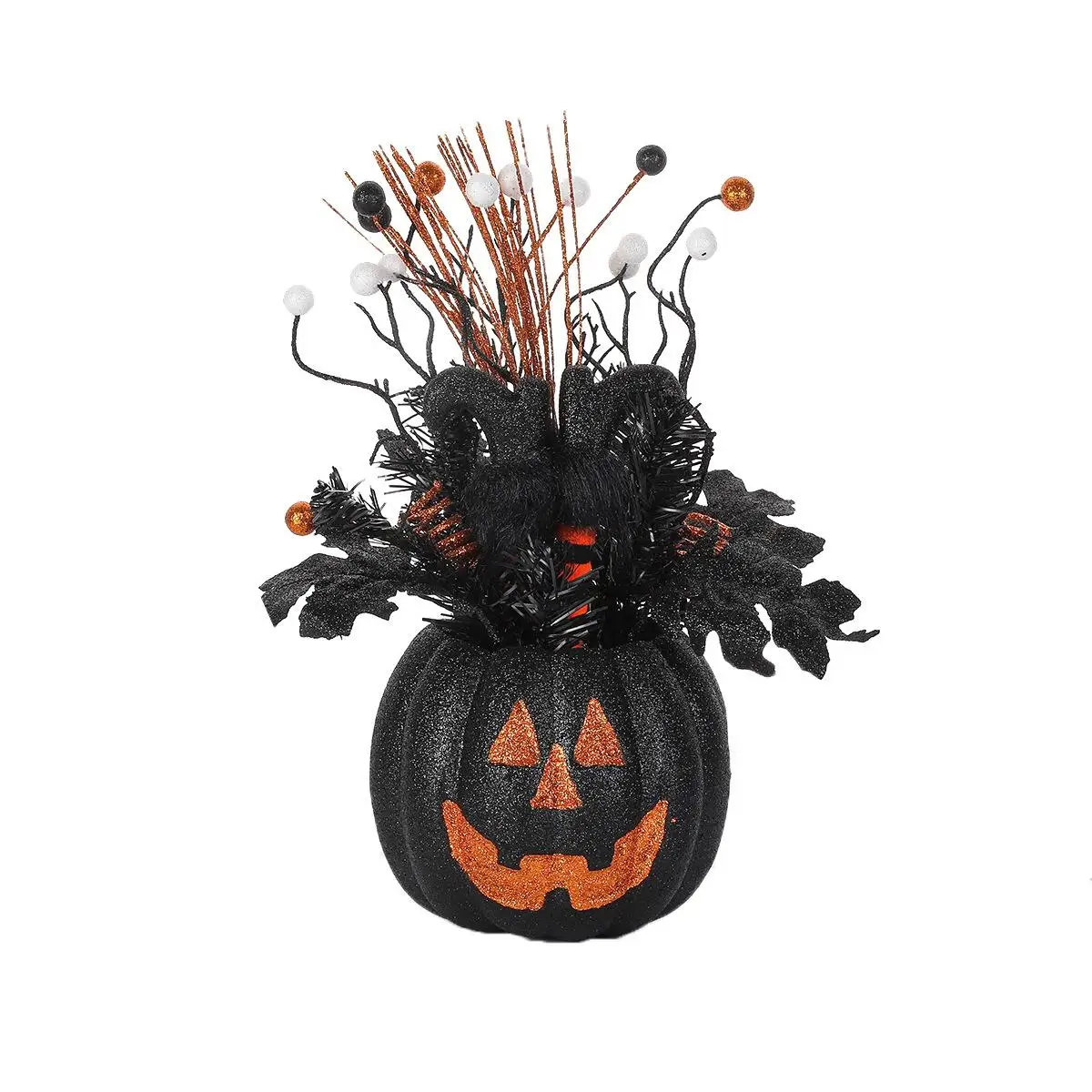 

Halloween Pumpkin Statue Artificial Pumpkin Ornament for Patio Home Porch