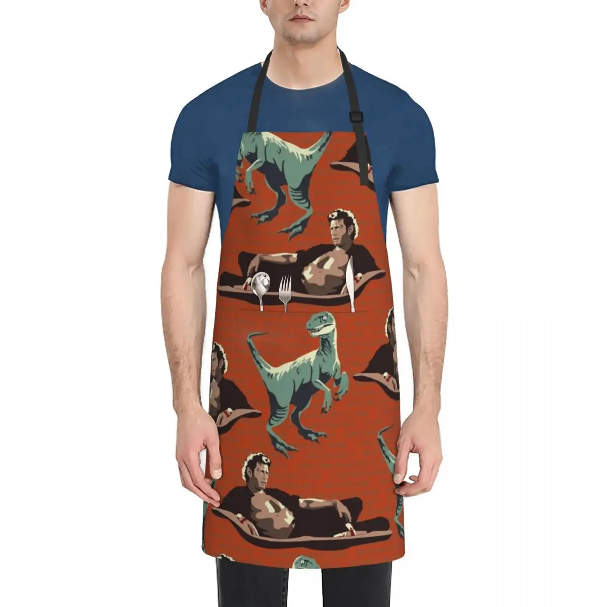 

Jurassic Geniuses Apron Kitchen on the wall For Men Apron