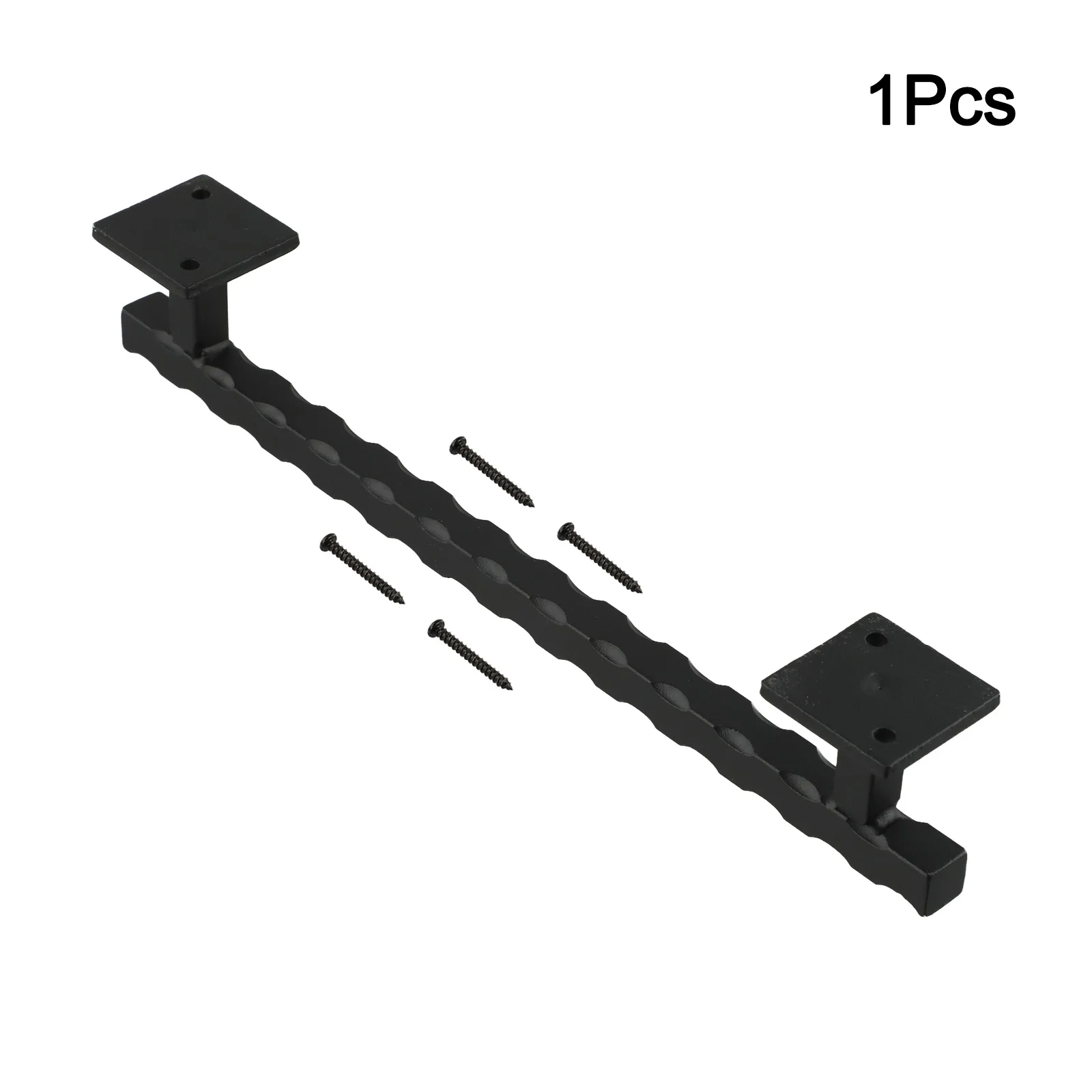 Poignée de porte coulissante de grange de 12 pouces, esthétique distincte, utilisation intérieure et extérieure, finition noire mate, décoration de maison