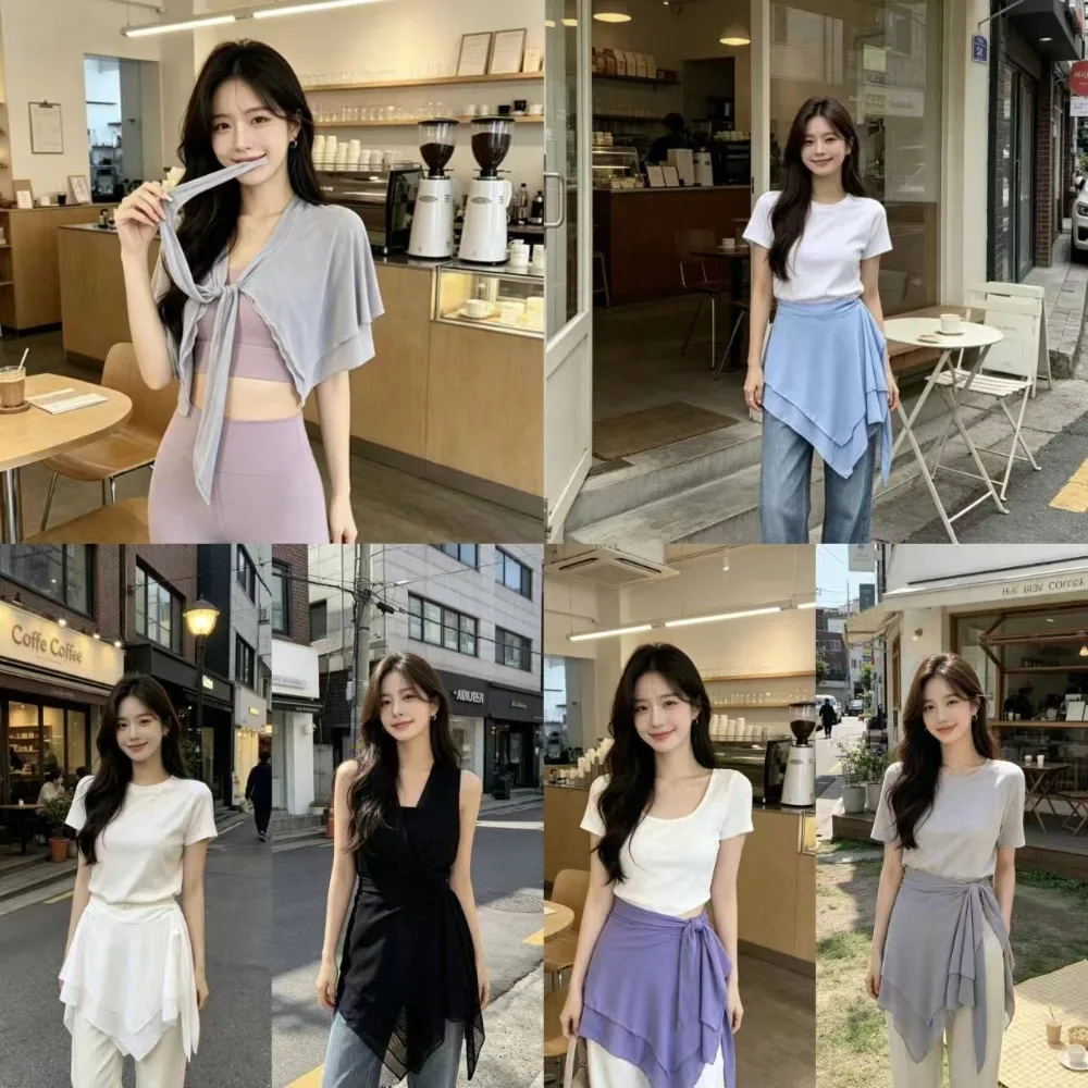 

Quick Dry Layer Mesh Double Layer Apron Skirt Breathable Adjustable Tie Yoga Wrap Skirt Double Layer Casual Half Slip Skirt Yoga