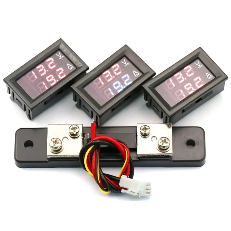 DC 0-100V 10A 50A 100A LED Digital Voltmeter Amperemeter Dual Display Spannung Detektor Strom Meter DSN-VC288 Modul mit Splitter