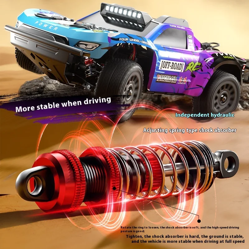 JJRC Professional High-Speed Brushless Pull RC Remote Control Car Short Card Q130 Boys Four-Wheel Drive Drift Racing Toy