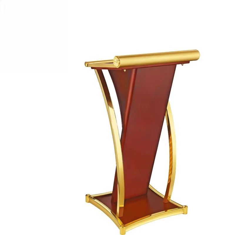 Hotel Metal Rostrum Pulpit Lectern Podium for Speech