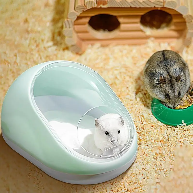 

Hamster House Chinchilla Hamster Bathtub Box Transparent Beds Small Animal Habitat Hamster Bathing Bowl Sand Bath Box For Small