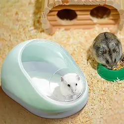 Hamster House Chinchilla Hamster Bathtub Box Transparent Beds Small Animal Habitat Hamster Bathing Bowl Sand Bath Box For Small