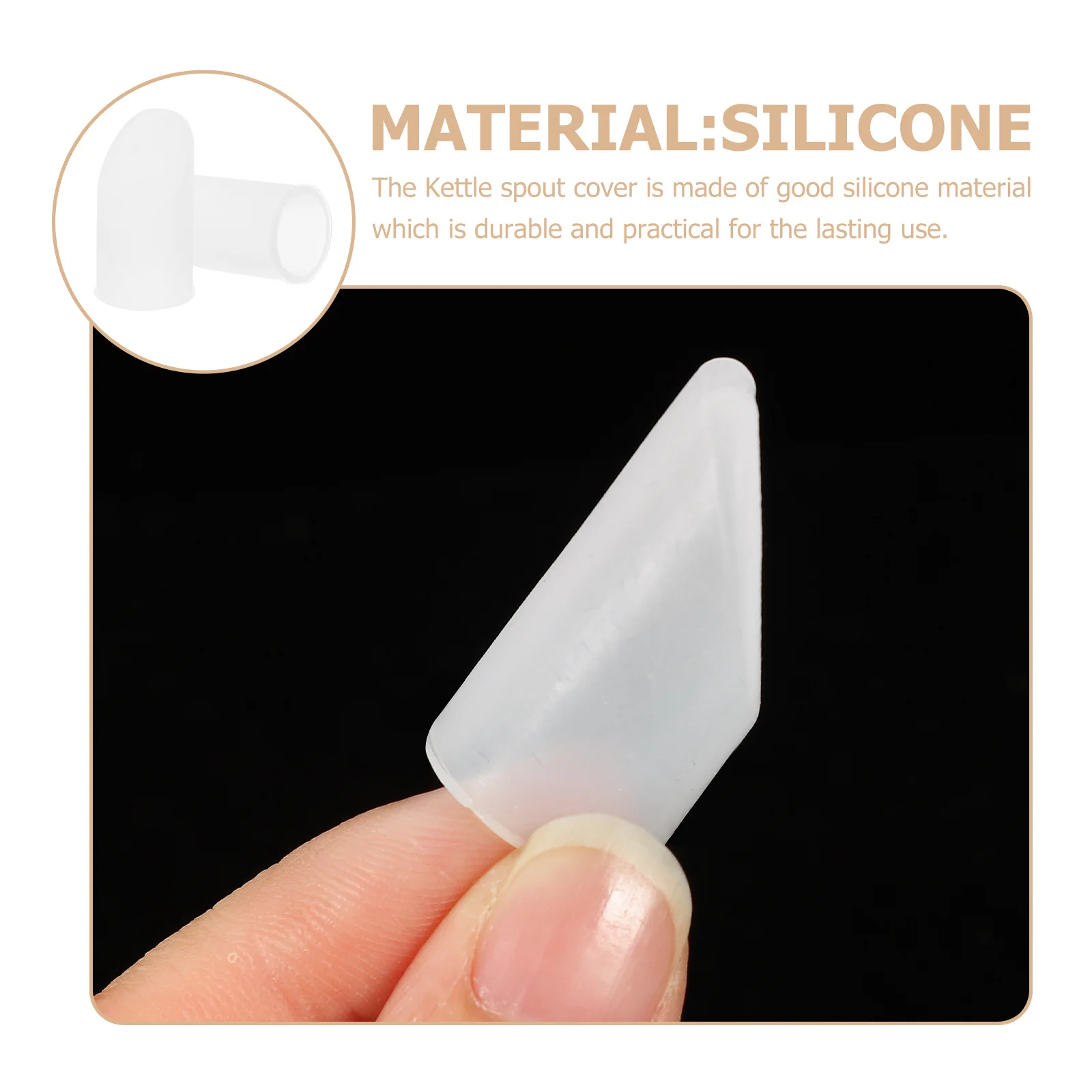 

2Pcs Teapot Spout Protectors High-Class Material Superior Protection Comfort Multifunctional Kettle Spout Cover