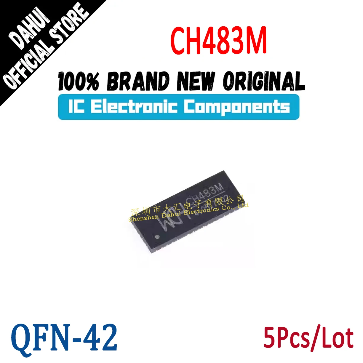 

5Pcs CH483M QFN-42 3 Differential Channel one of two ultra-high speed analog switching chip IC New original