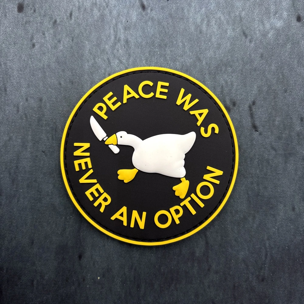 

Нашивка из ПВХ с большим гусем, тактический жилет/ремный значок, наклейка из ПВХ, с эффектом светящегося в темноте, нашивка на липучке на подложке, нашивка на рюкзак, нашивка на одежду, мягкая резина