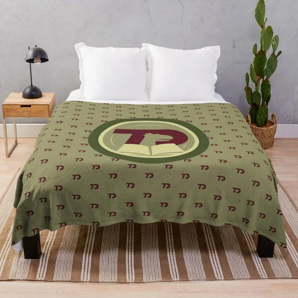 

TD logo with green backdrop Throw Blanket Extra Large Throw manga Comforter Blankets