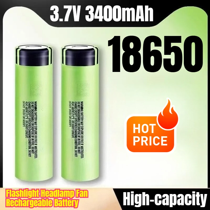 

18650 3.7V 3400mAh High-capacity Flashlight Headlamp Fan Rechargeable Battery
