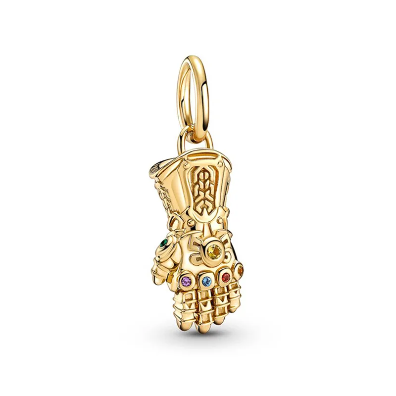 Disney Marvel Spider-Man Iron Man Captain America Thanos Animation Metal Beads Bracelet Cartoon Pendant Accessory Birthday Gifts