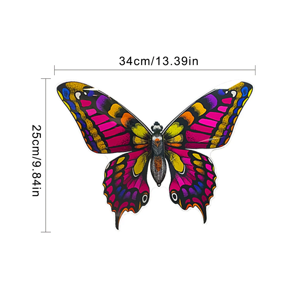 3d 40cm/34cm Butterfly-shape Wall Stickers For Living Room Bedroom Decorative Stickers Self-adhesive Home Room Decoration