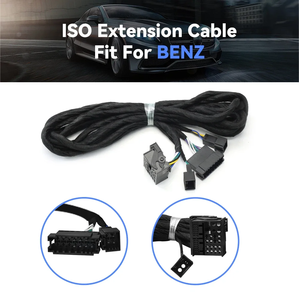 Xonrich universal extension stromkabel 6 meter extra kabel für oem mercedes-benz w211 w209 w219 w215